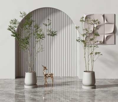 盆栽绿植3D模型下载